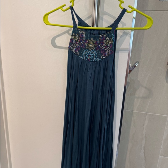 Anthropologie one September Women's Blue Halter Top - Picture 2 of 2